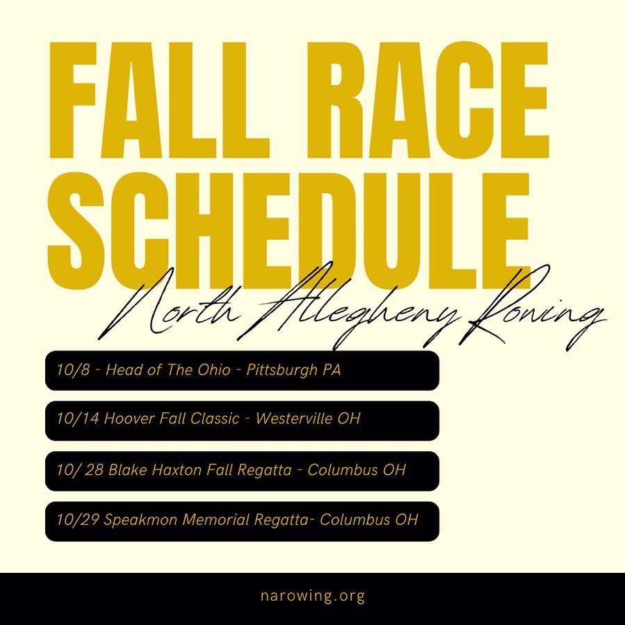 schedule-north-allegheny-rowing-association